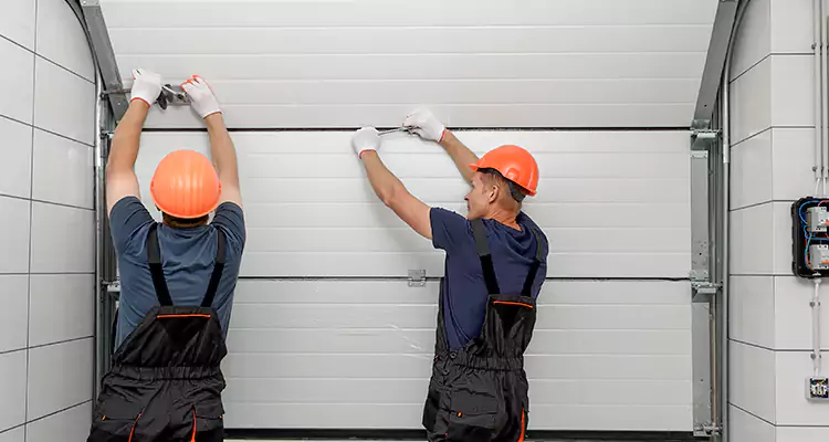 Garage Door Bottom Panel Repair in South Bradenton, FL
